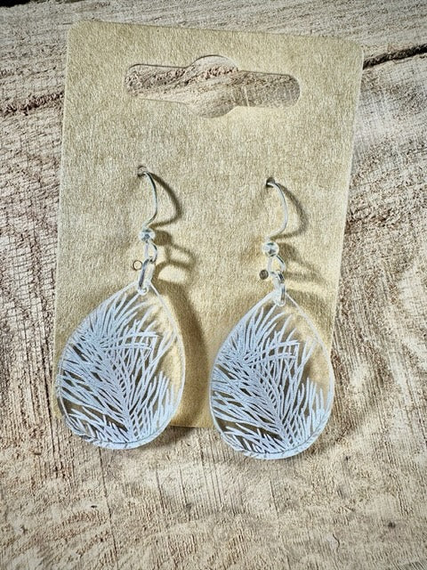 Feather Acrylic Earrings